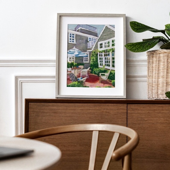 Nantucket Print, Nantucket Painting, Hydrangea Art, Nantucket Poster, Nantucket - Picture 4 of 5